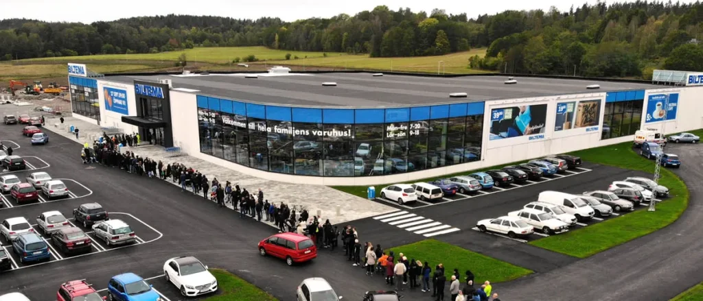 Hitta till Biltema i Falköping